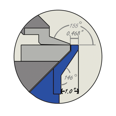 AutoBrake SBS126-14 Flex Geometry 155 degrees